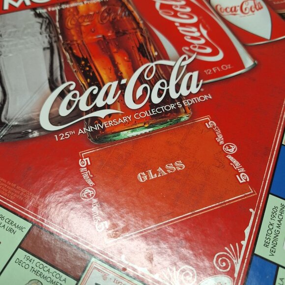 Monopoly‎ Coca-Cola 125th Anniversary Replacement Board Pop Soda Game Piece - Picture 3 of 7